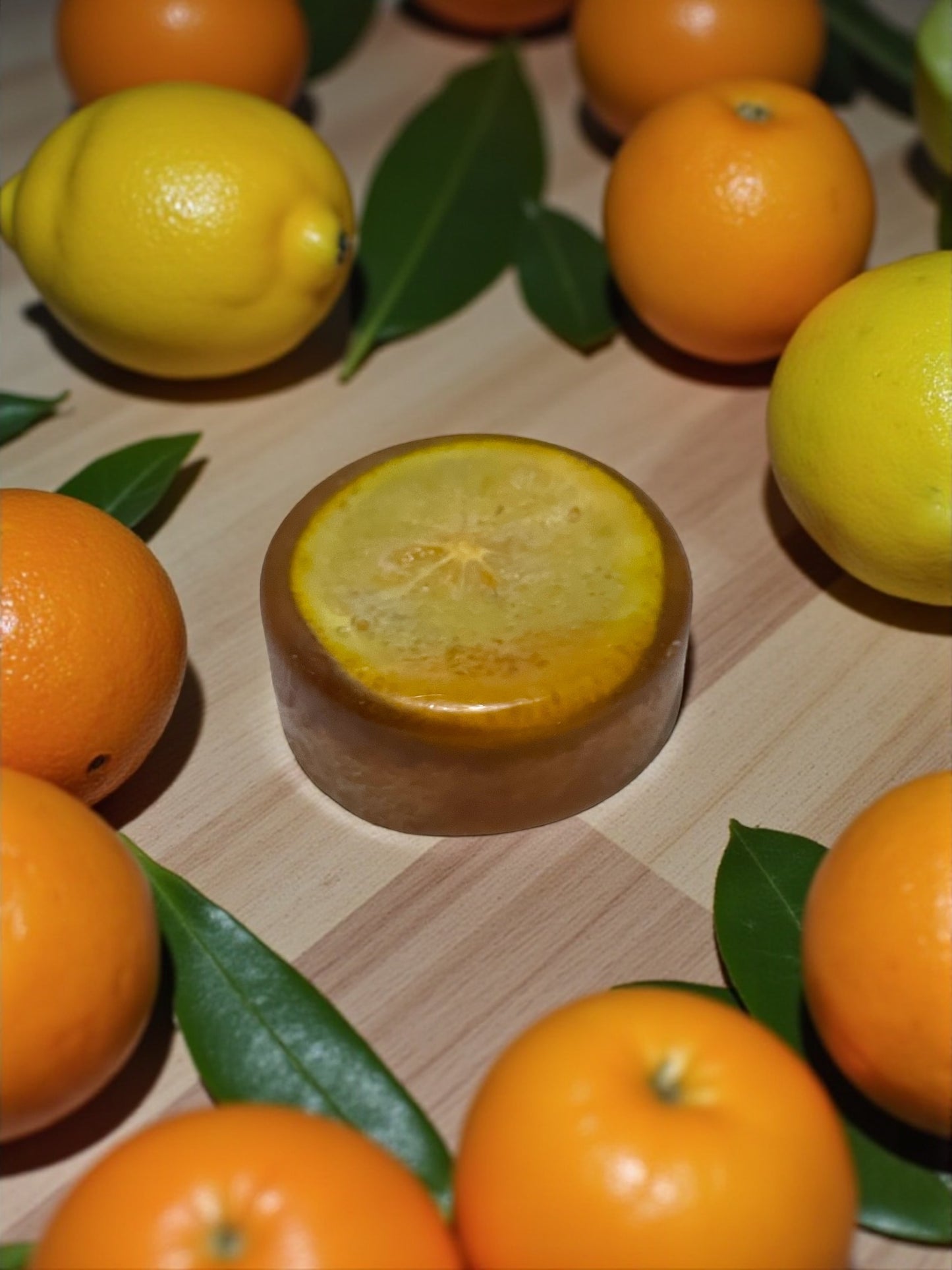 Handmade Orange Loofah Soap Bar with Aloe Vera and Coconut Oil