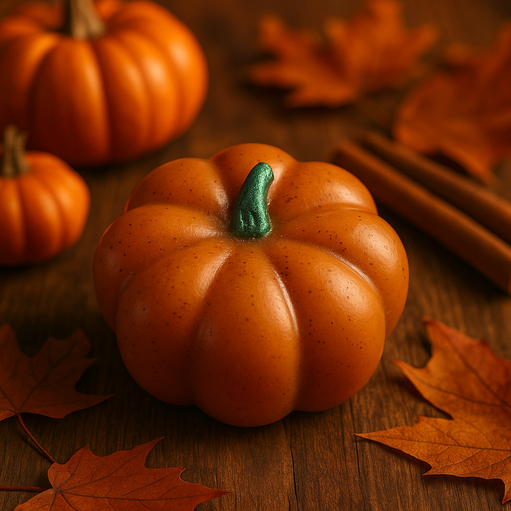 Handmade Pumpkin Spice Soap Bar: Shea Butter, Cinnamon & Coconut Oil