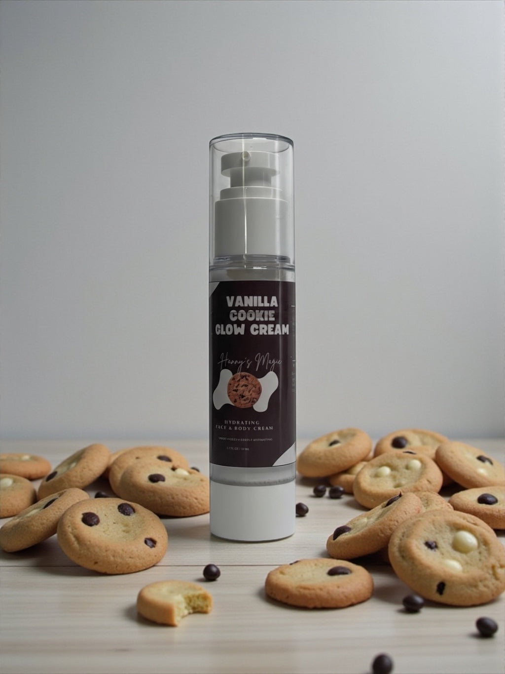 Vanilla Cookie Glow Cream – Nourishing Natural Moisturizer for Dry Skin (2 oz)
