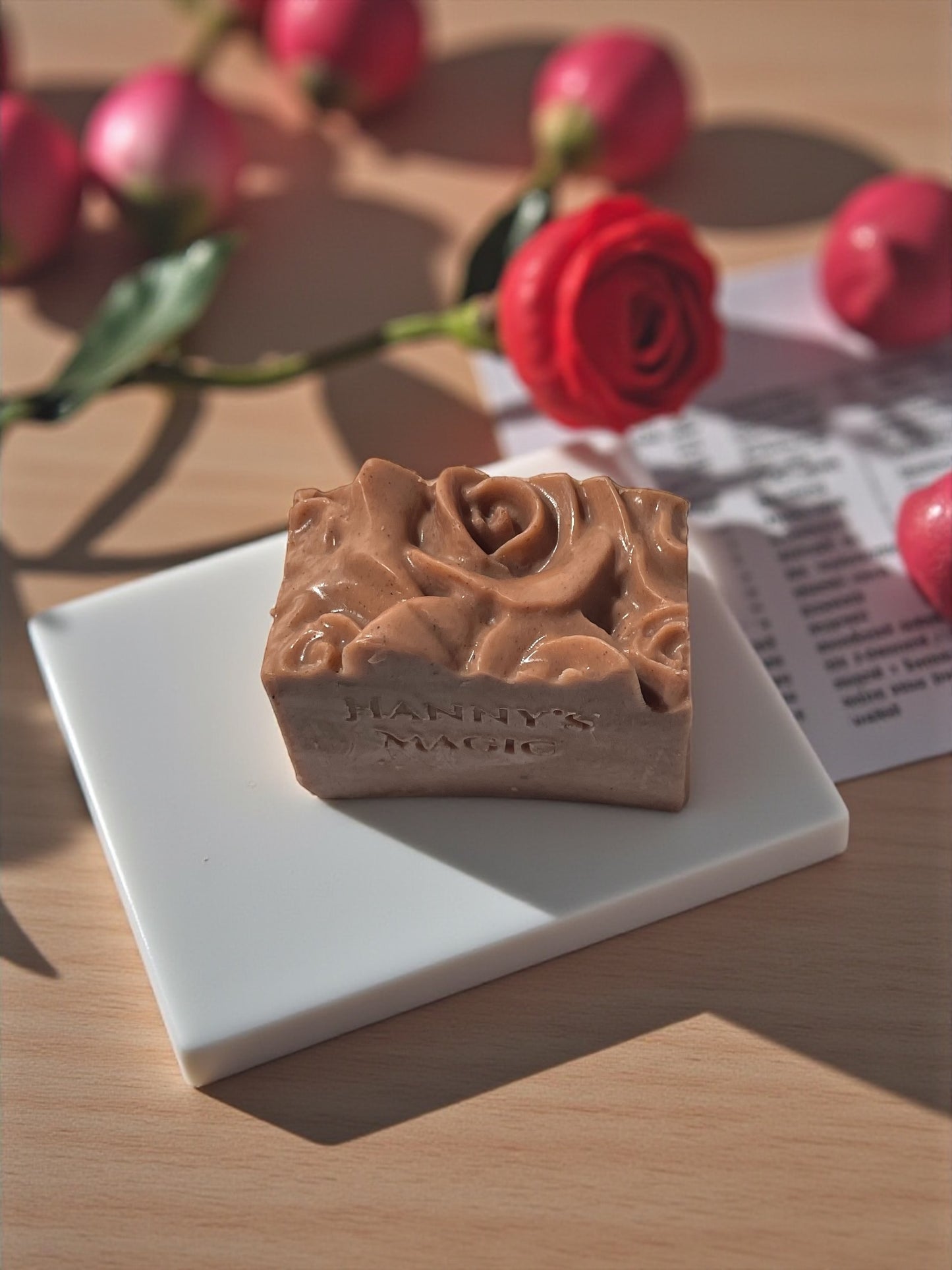 Pink Opal Gem Soap | Handmade Rosehip Bar | Natural Glow & Renewal | Hanny’s Magic