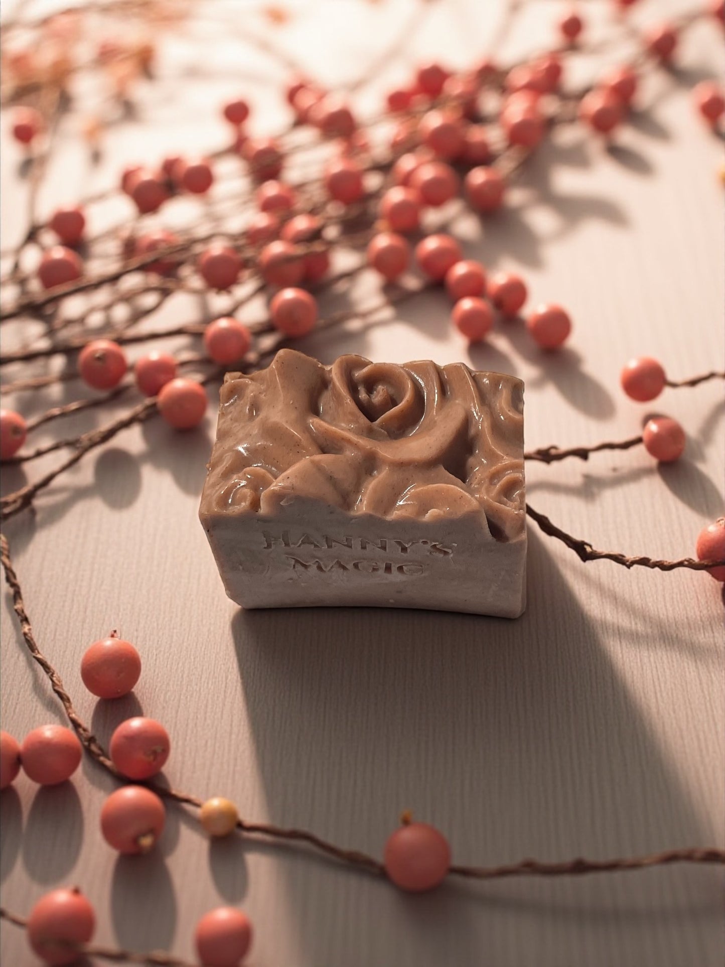 Pink Opal Gem Soap | Handmade Rosehip Bar | Natural Glow & Renewal | Hanny’s Magic