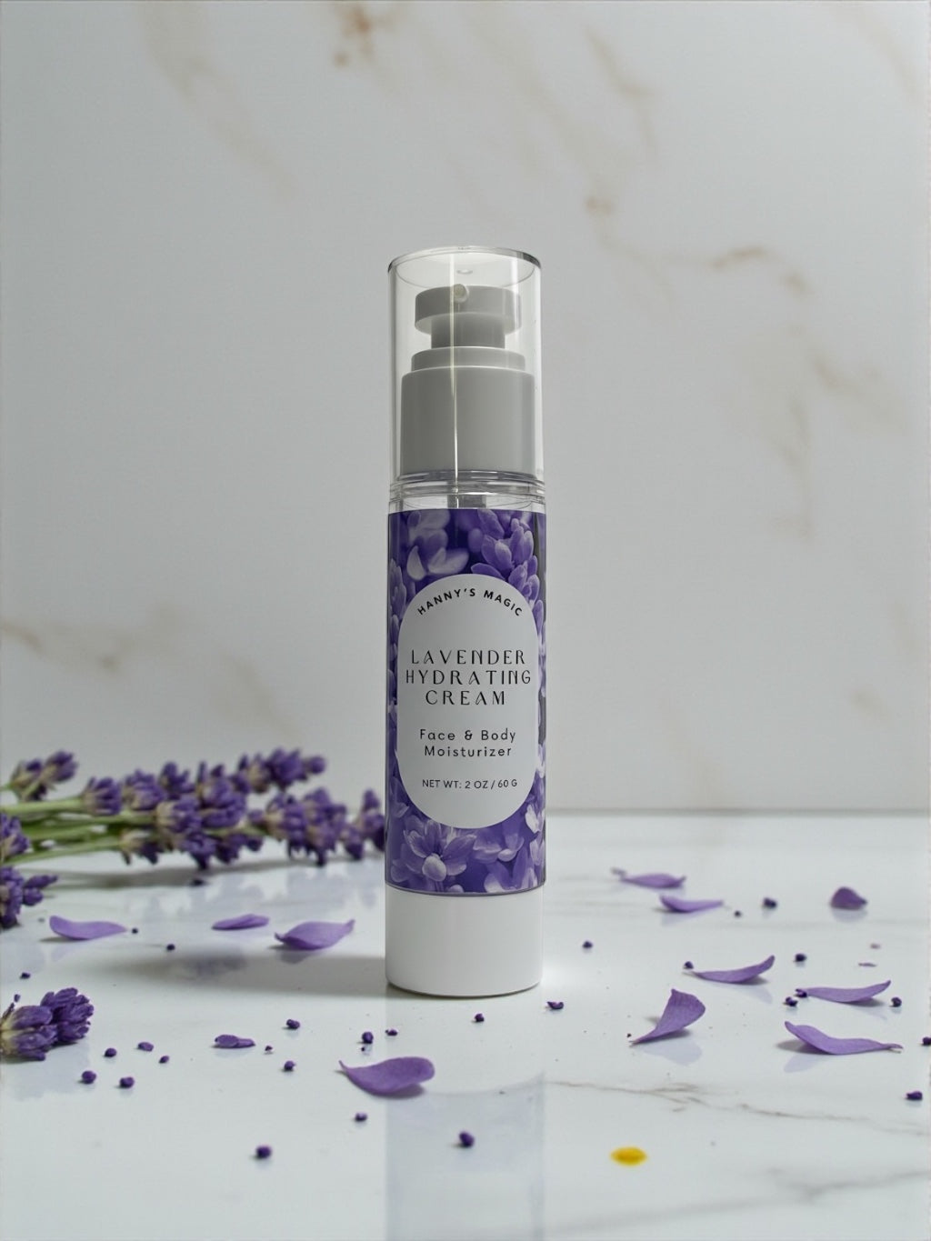 Lavender Hydrating Cream – Natural Face & Body Moisturizer (2 oz)