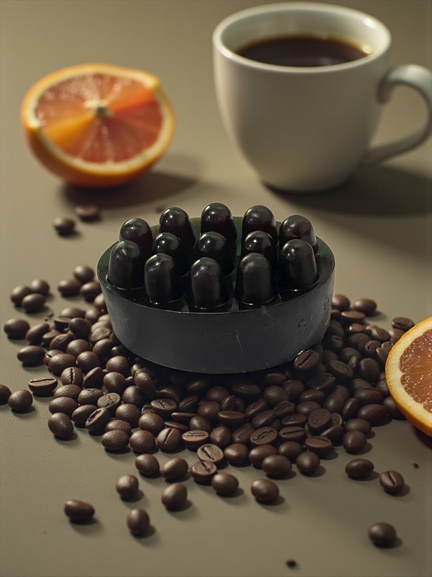 Coffee Exfoliating Soap | Handmade Shea Butter Artisan Stone Bar