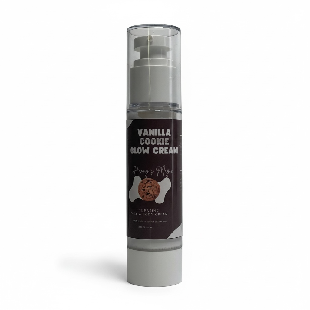 Vanilla Cookie Glow Cream – Nourishing Natural Moisturizer for Dry Skin (2 oz)