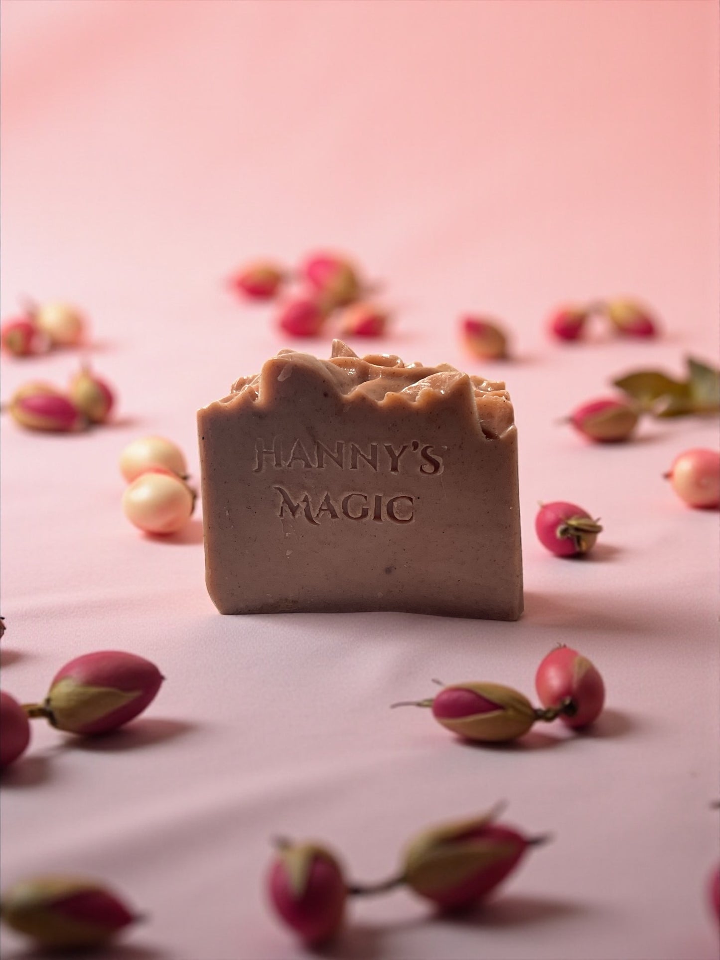 Pink Opal Gem Soap | Handmade Rosehip Bar | Natural Glow & Renewal | Hanny’s Magic