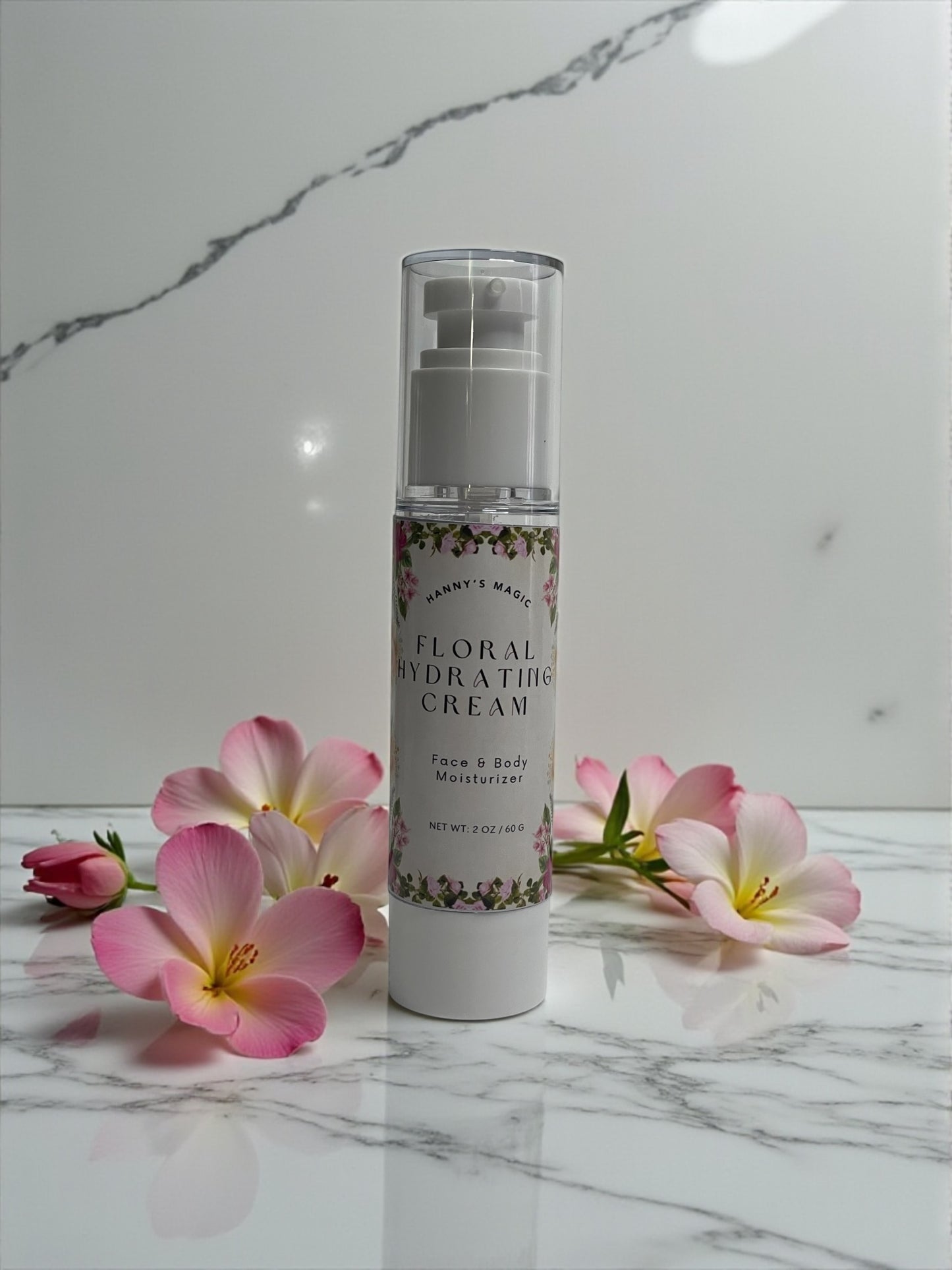 Floral Hydrating Cream – Natural Face & Body Moisturizer (2 oz)