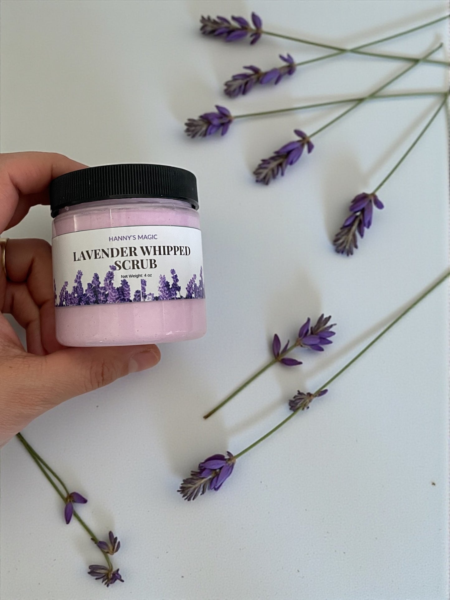 Lavender Whipped Scrub – Gentle Exfoliating Whipped Soap