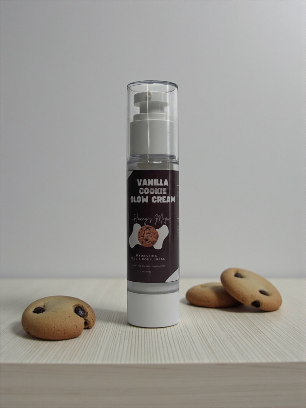 Vanilla Cookie Glow Cream – Nourishing Natural Moisturizer for Dry Skin (2 oz)