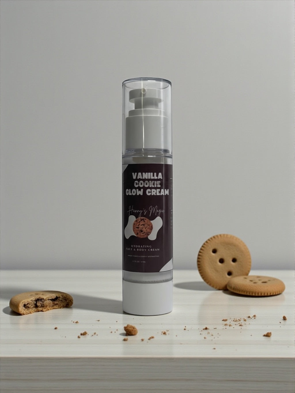 Vanilla Cookie Glow Cream – Nourishing Natural Moisturizer for Dry Skin (2 oz)