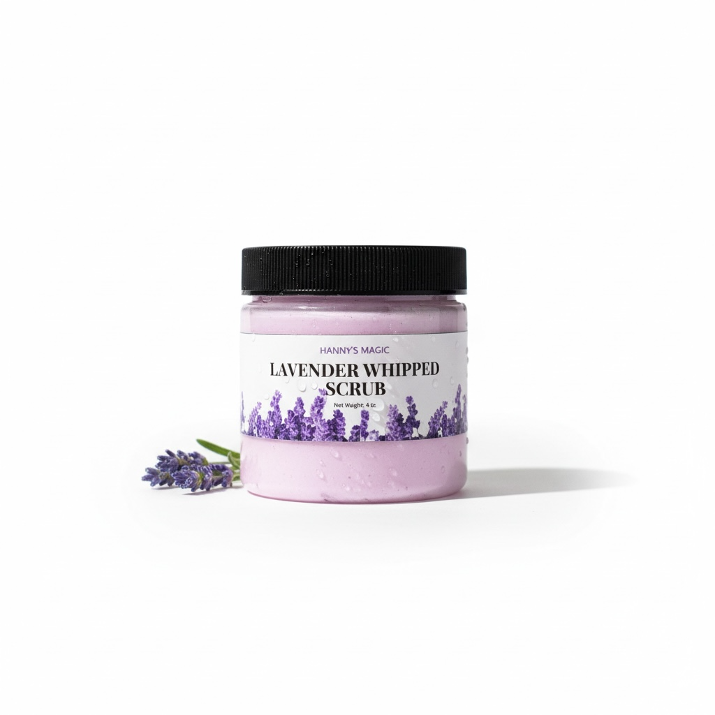 Lavender Whipped Scrub – Gentle Exfoliating Whipped Soap