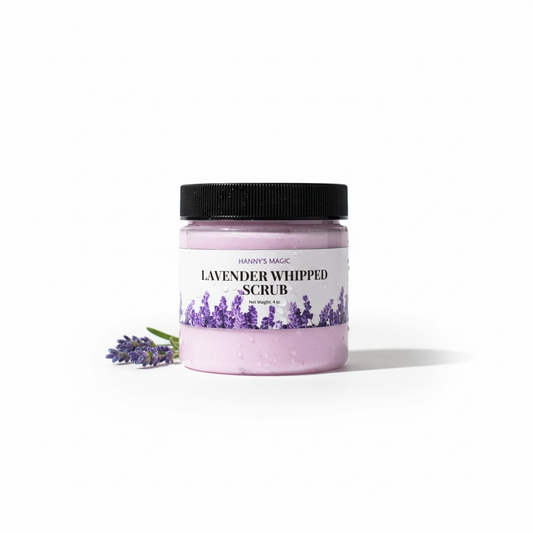Lavender Whipped Scrub – Gentle Exfoliating Whipped Soap