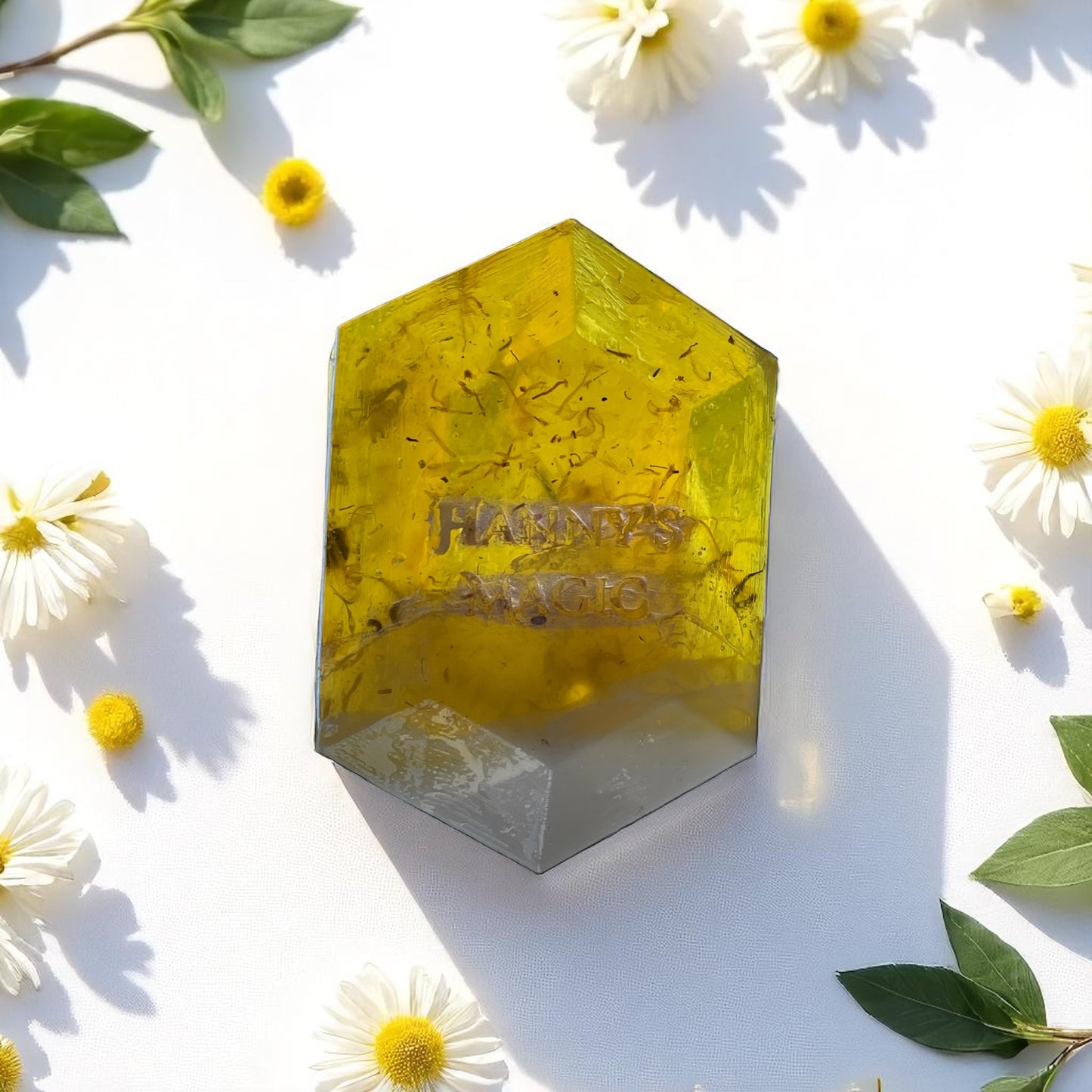 Golden Calm Bar – Chamomile & Calendula Soap for Sensitive Skin