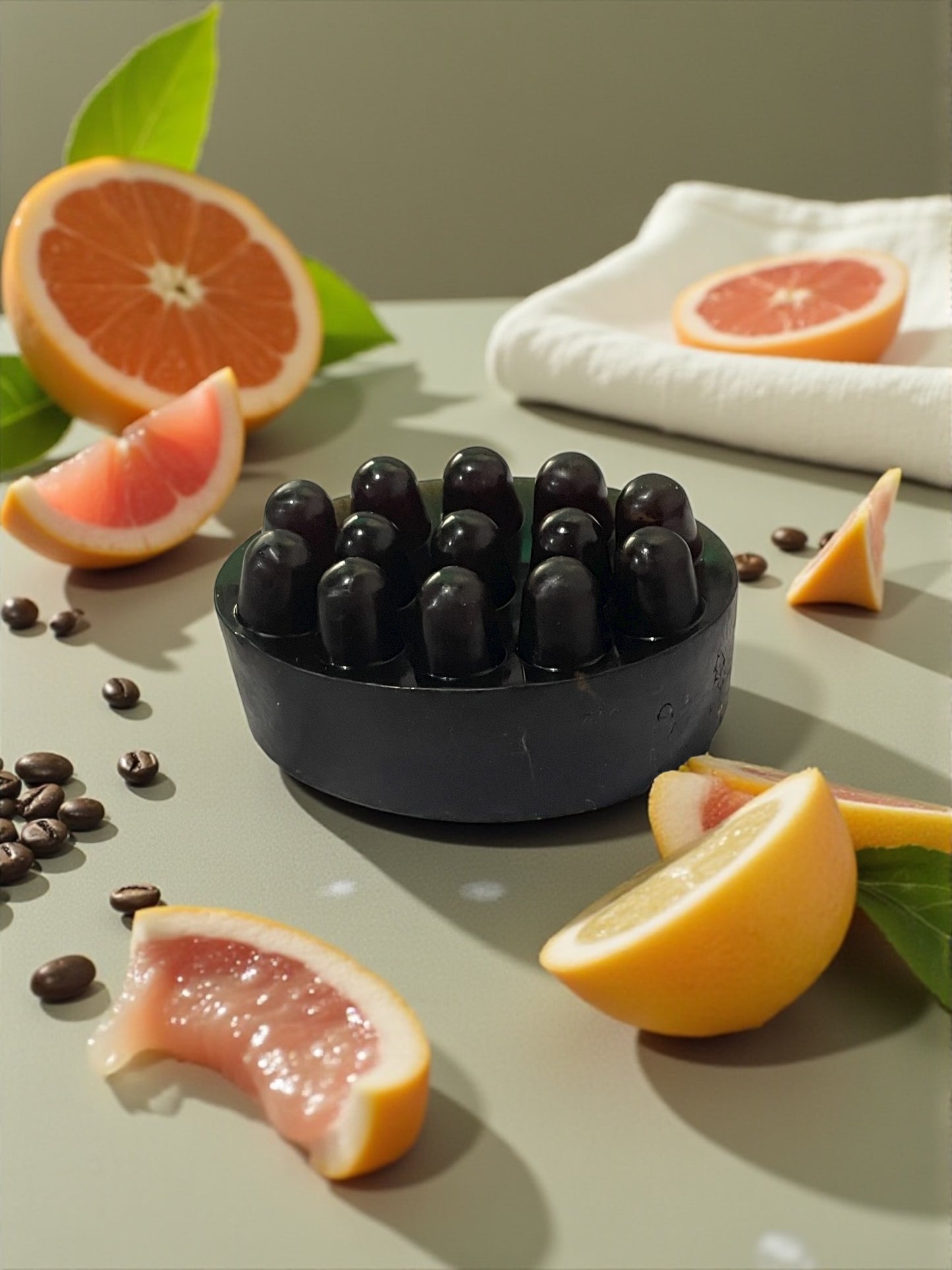 Coffee Exfoliating Soap | Handmade Shea Butter Artisan Stone Bar