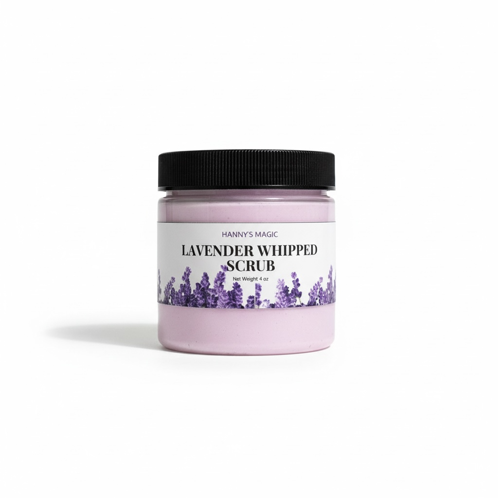 Lavender Whipped Scrub – Gentle Exfoliating Whipped Soap