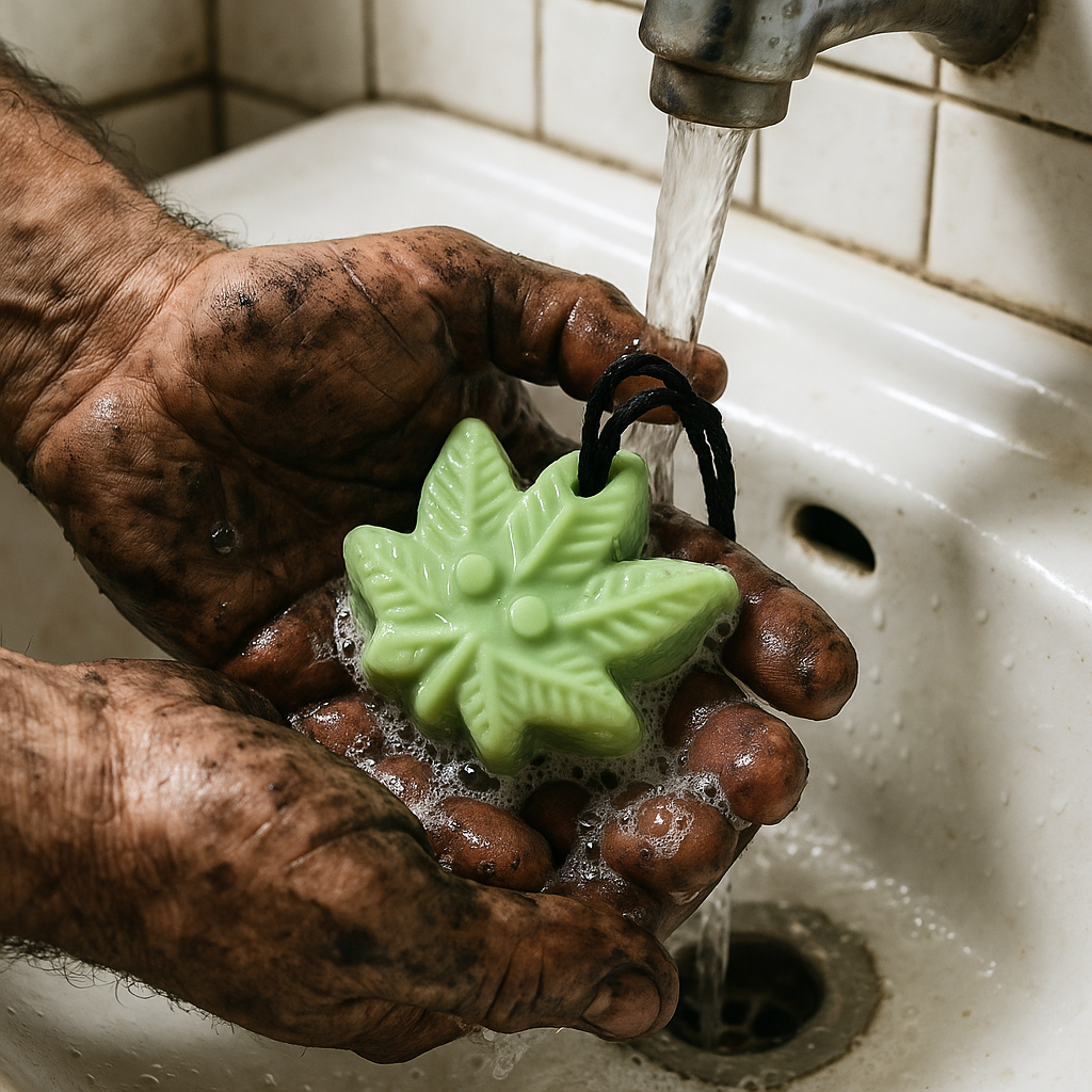 Handmade Green Leaf Soap | Neem & Aloe, Citrus Exfoliating Soap