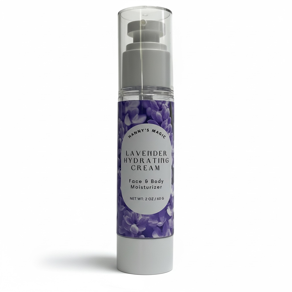 Lavender Hydrating Cream – Natural Face & Body Moisturizer (2 oz)