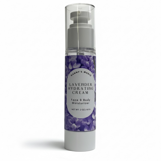 Lavender Hydrating Cream – Natural Face & Body Moisturizer (2 oz)