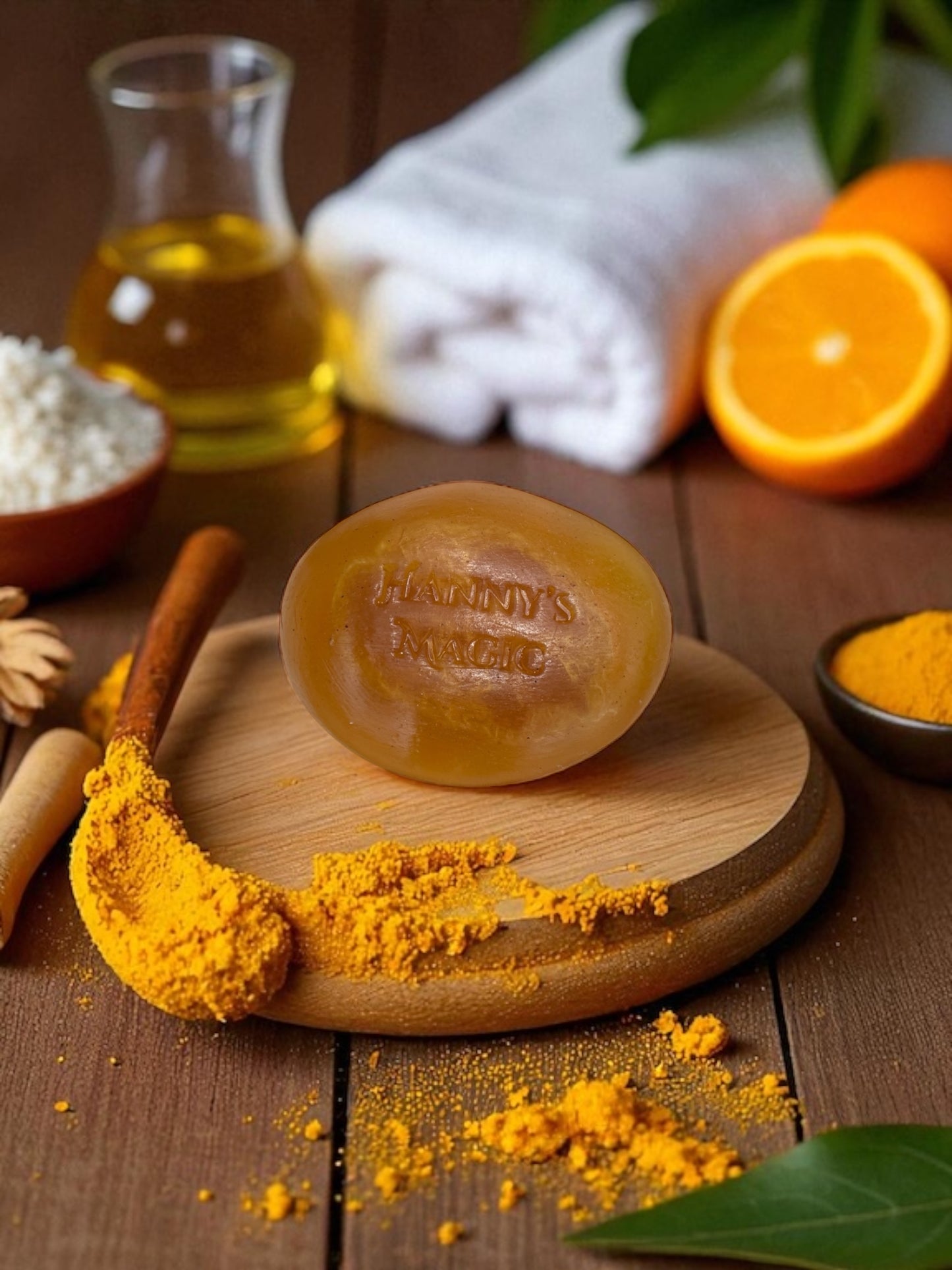 Solar Spell| Turmeric Loofah Soap | Handmade Brightening Exfoliating Bar