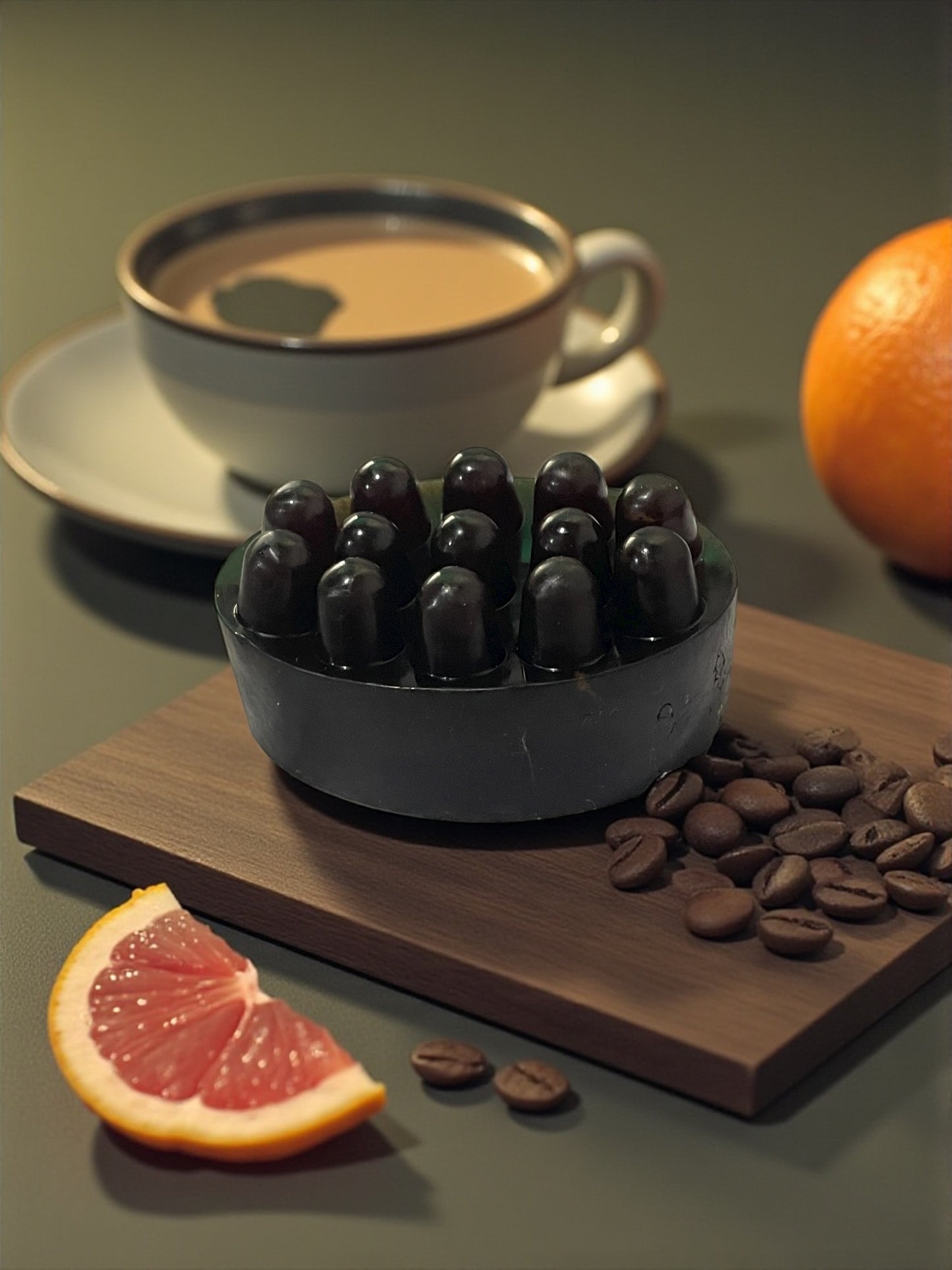 Coffee Exfoliating Soap | Handmade Shea Butter Artisan Stone Bar