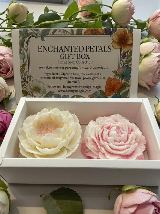 Enchanted Petals Gift Box — Floral Soap Duo