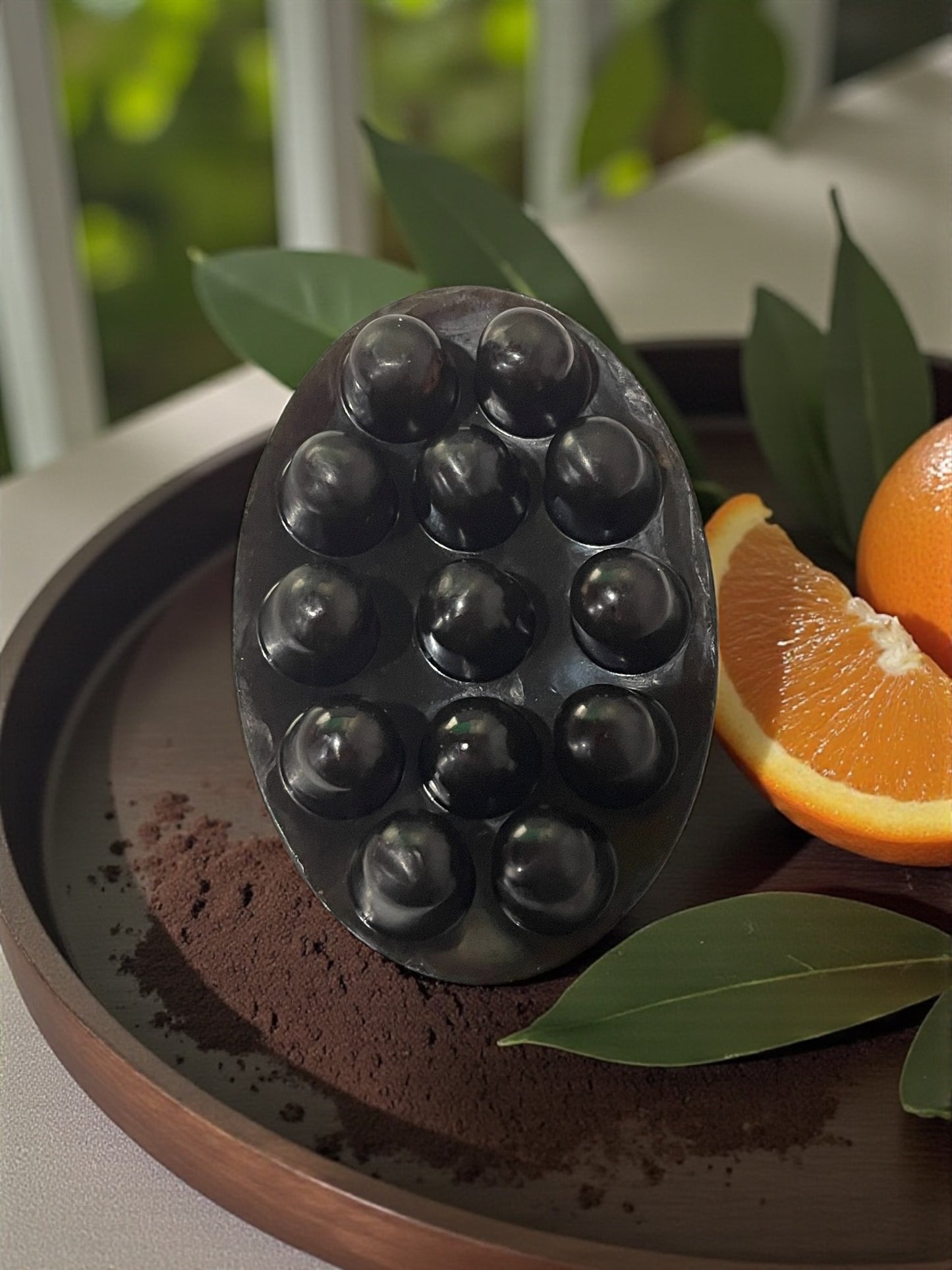 Coffee Exfoliating Soap | Handmade Shea Butter Artisan Stone Bar