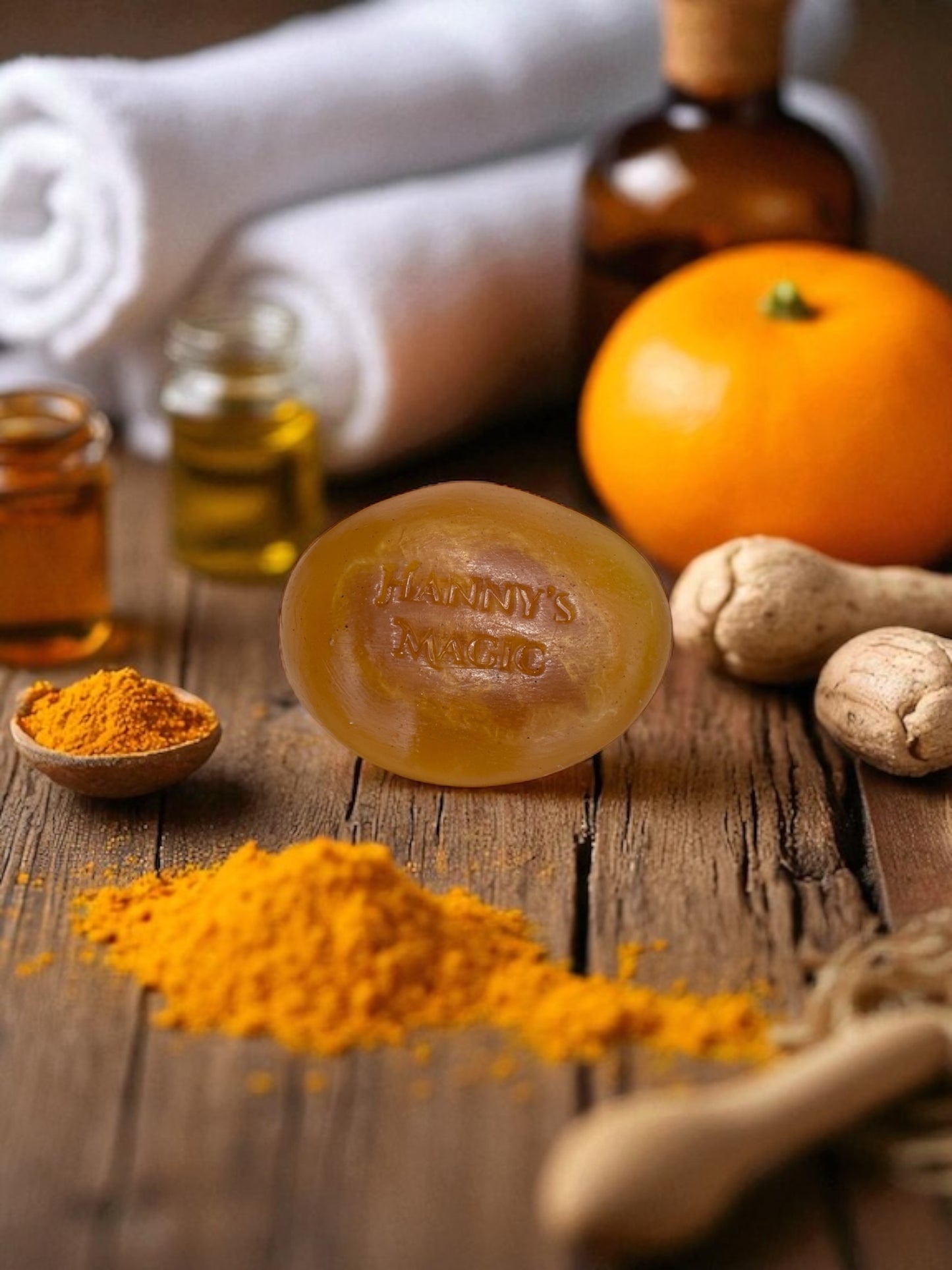 Solar Spell| Turmeric Loofah Soap | Handmade Brightening Exfoliating Bar