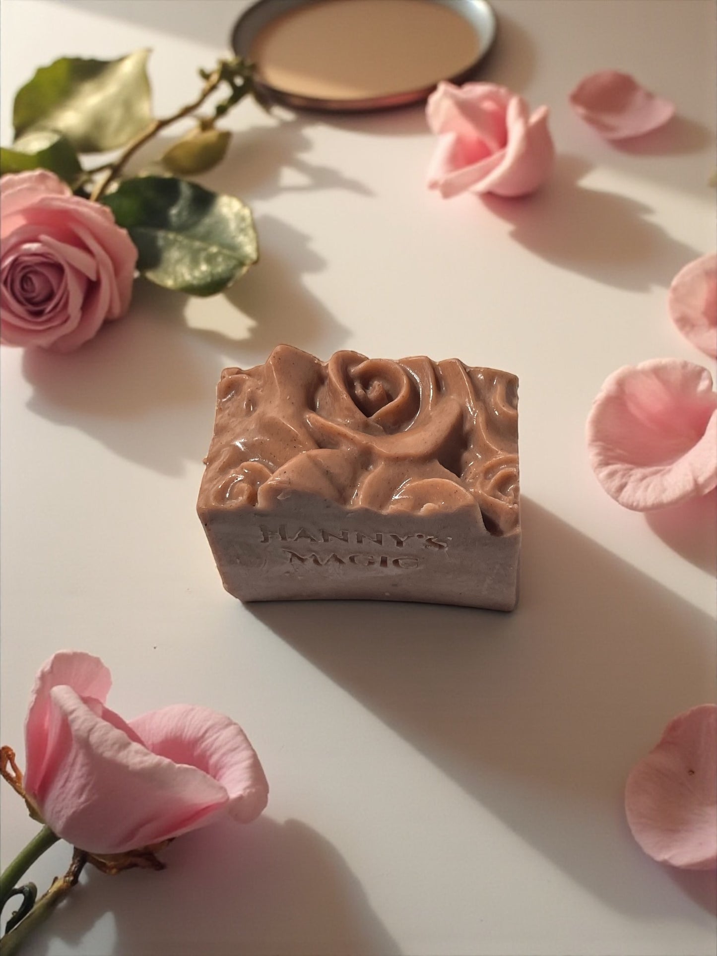 Pink Opal Gem Soap | Handmade Rosehip Bar | Natural Glow & Renewal | Hanny’s Magic