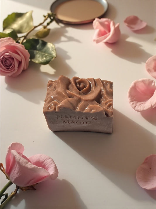 Pink Opal Gem Soap | Handmade Rosehip Bar | Natural Glow & Renewal | Hanny’s Magic