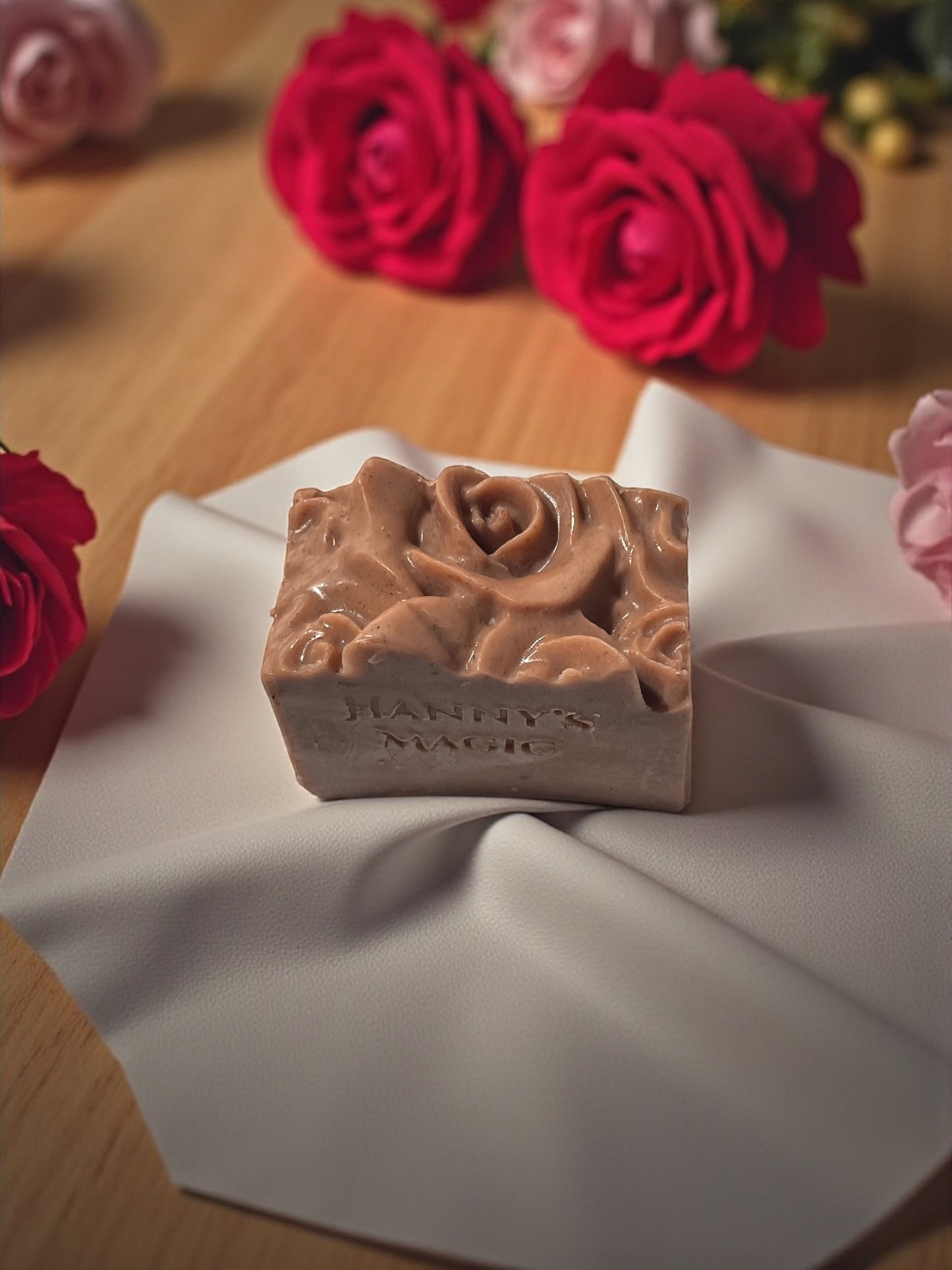 Pink Opal Gem Soap | Handmade Rosehip Bar | Natural Glow & Renewal | Hanny’s Magic