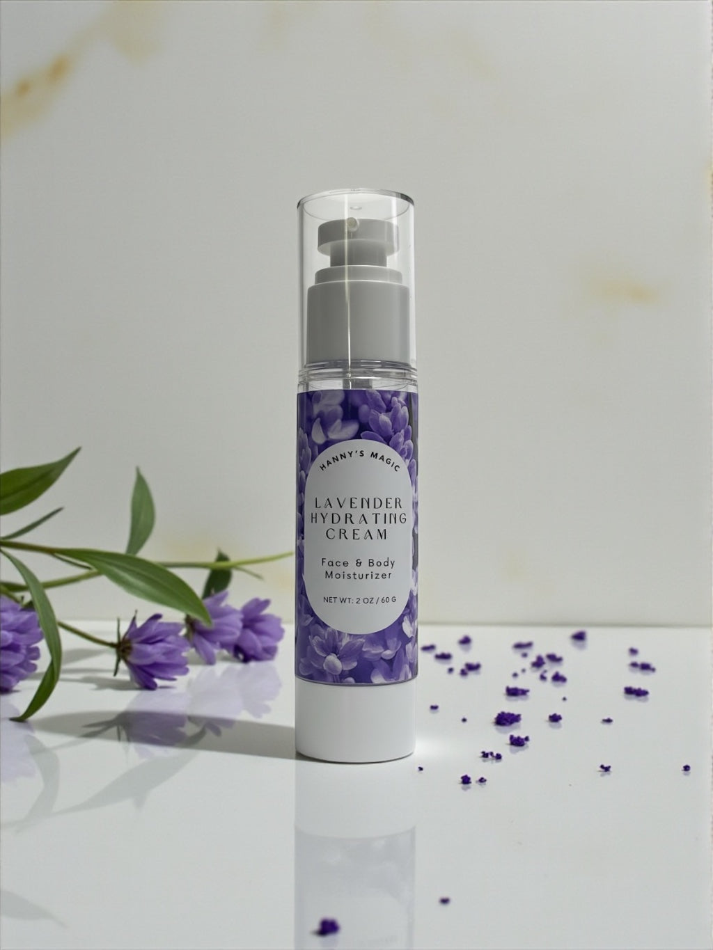 Lavender Hydrating Cream – Natural Face & Body Moisturizer (2 oz)
