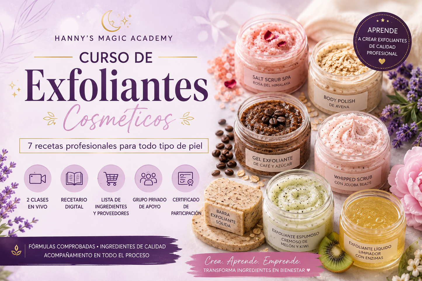 Taller Profesional de Exfoliantes Cosméticos