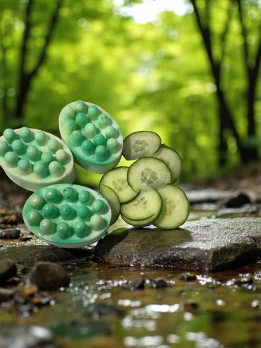 Handmade Cucumber Aloe Soap, Hydrating Face and Body Cleanser