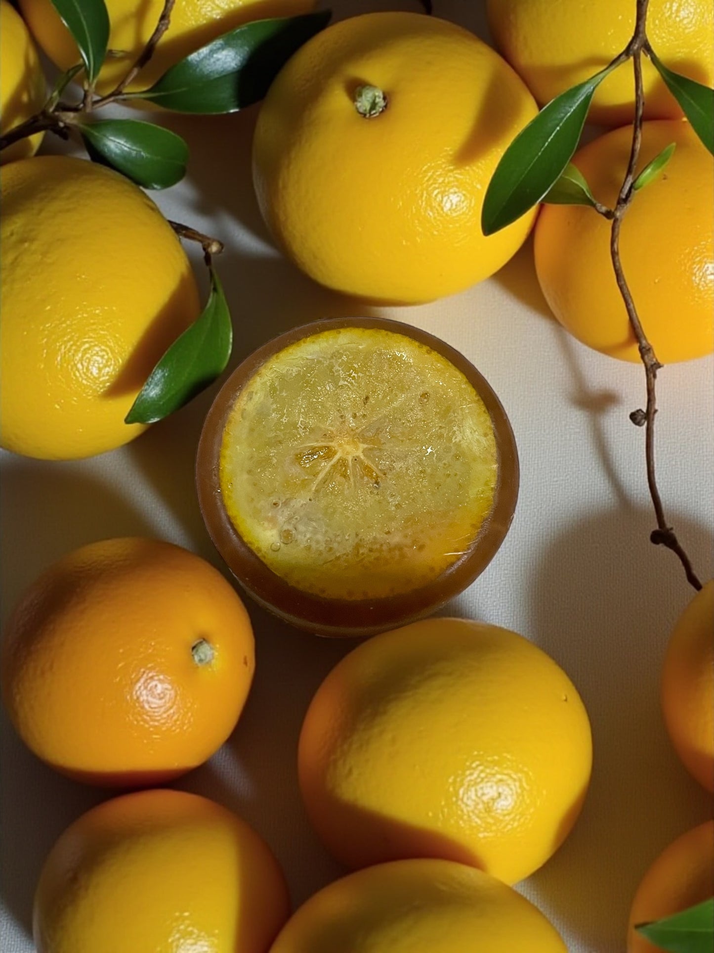 Handmade Orange Loofah Soap Bar with Aloe Vera and Coconut Oil