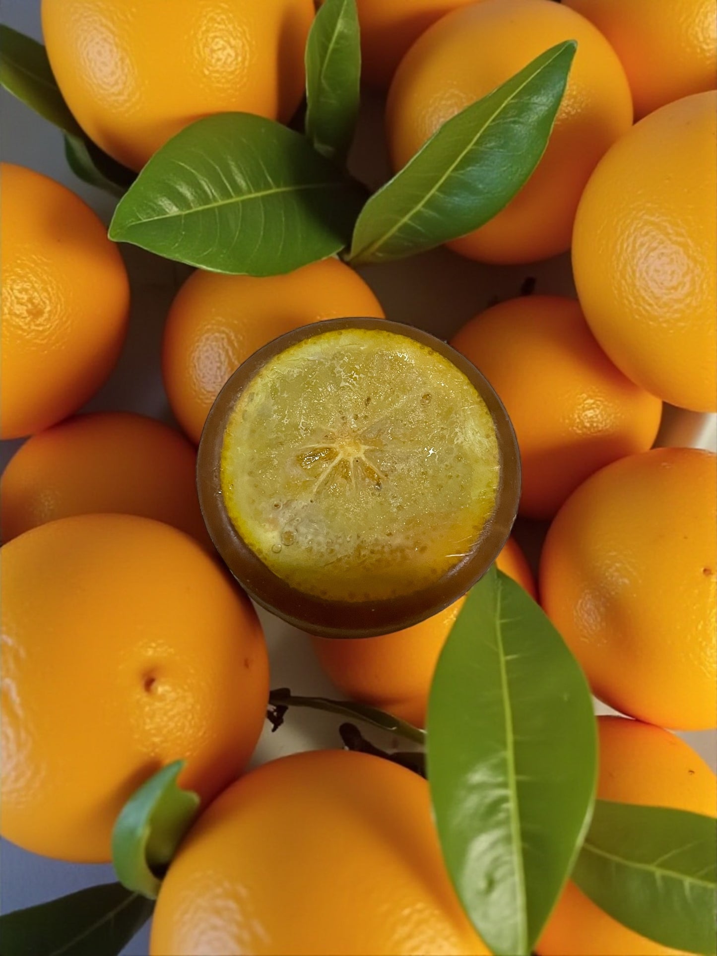 Handmade Orange Loofah Soap Bar with Aloe Vera and Coconut Oil