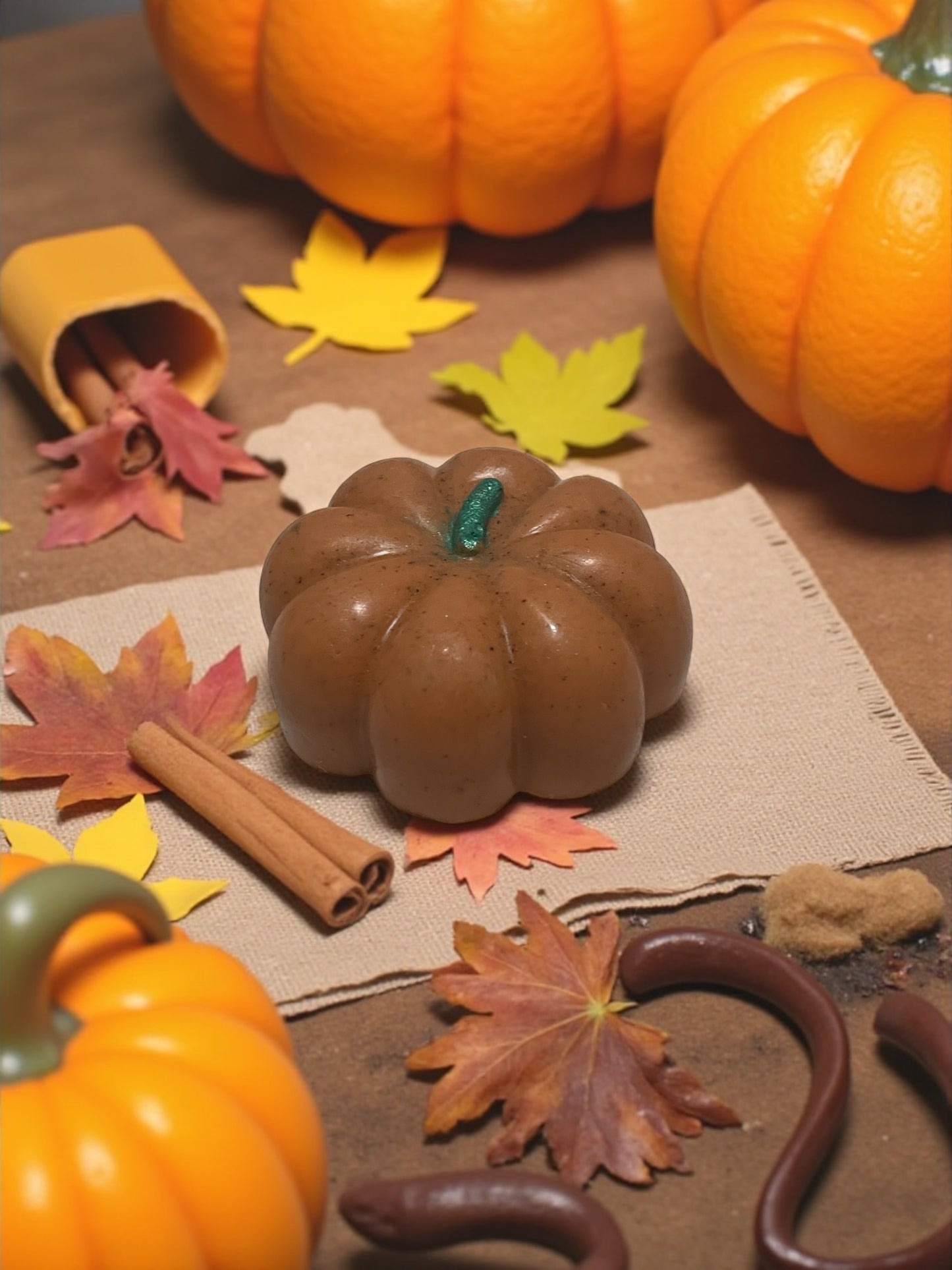 Handmade Pumpkin Spice Soap Bar: Shea Butter, Cinnamon & Coconut Oil