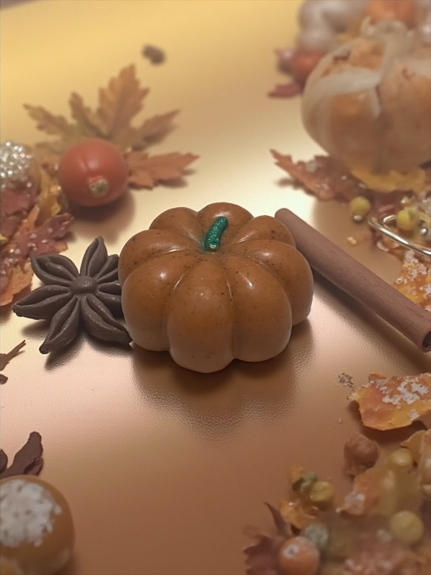Handmade Pumpkin Spice Soap Bar: Shea Butter, Cinnamon & Coconut Oil