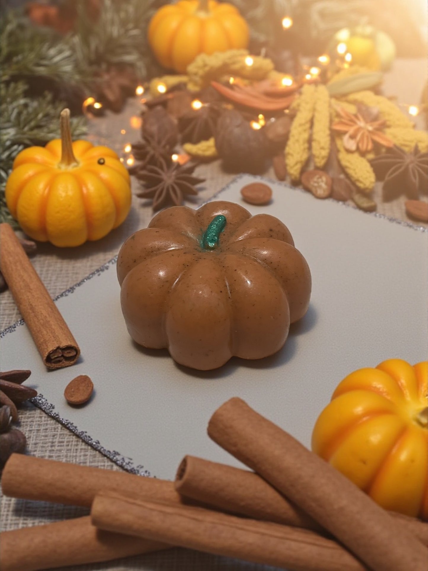 Handmade Pumpkin Spice Soap Bar: Shea Butter, Cinnamon & Coconut Oil
